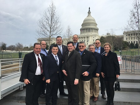 AFBF Advocacy Conference participants in front of U.S. Capitol