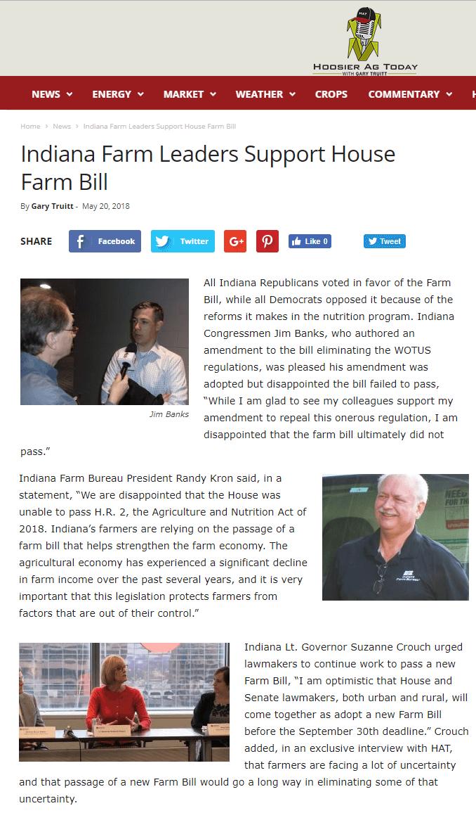 Farm Bill. HAT. 5.20.18